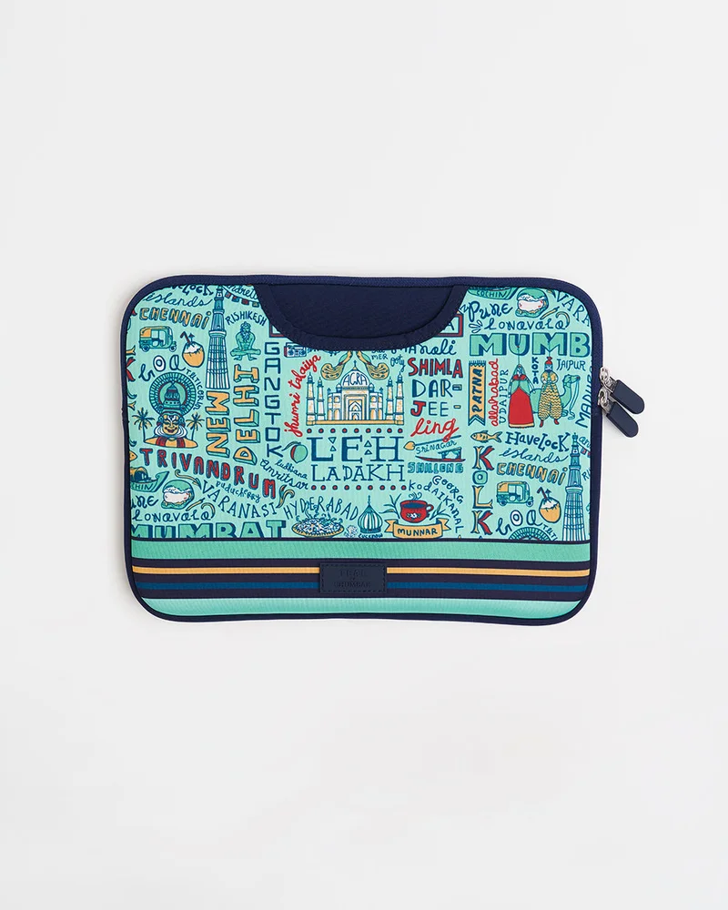 Chumbak TEAL By Chumbak Traveller Laptop Sleeve - 15inch